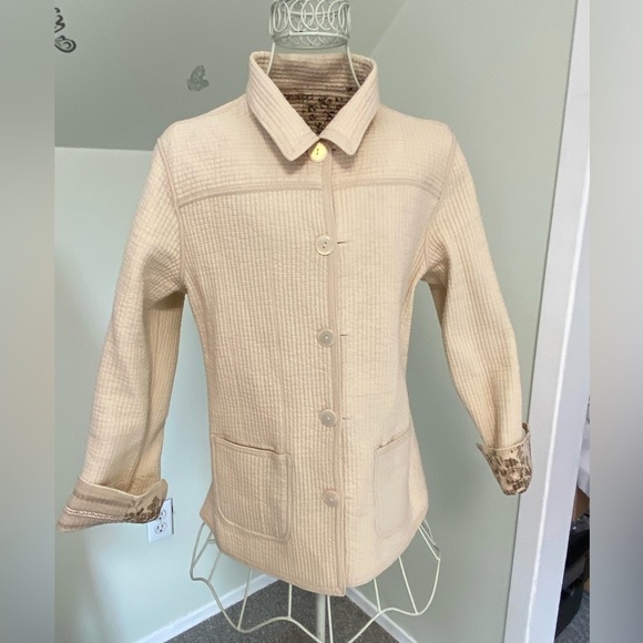 VINTAGE Northern Reflections Reversible Lightweight Floral Jacket - Picture 3 of 15